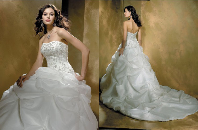 Strapless wedding dress SW30026